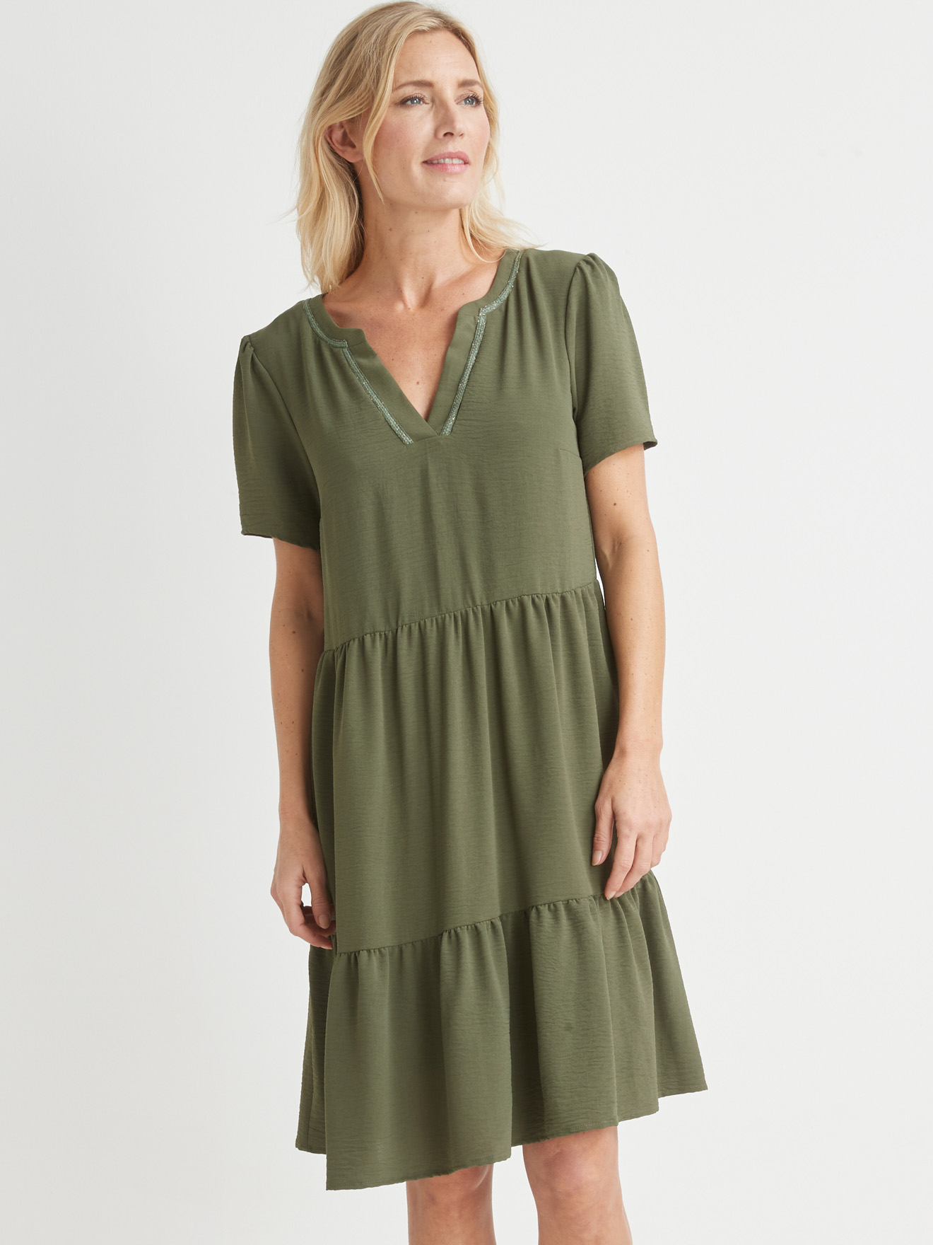 Robe 2 volants évasée