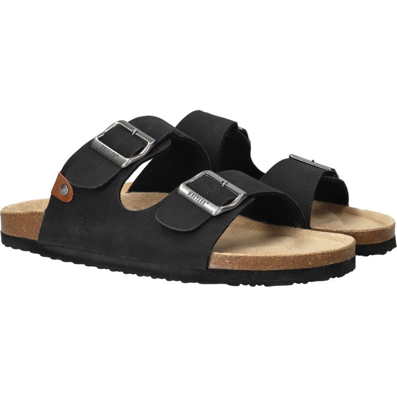 Mustang Slippers Zwart Heren