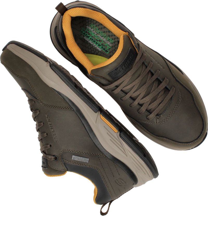 Skechers Relaxed Fit Benago Hombre Waterproof Wandelschoenen Groen Heren