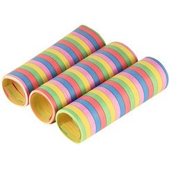 Serpentins 'Rayures', en papier, 5 couleurs