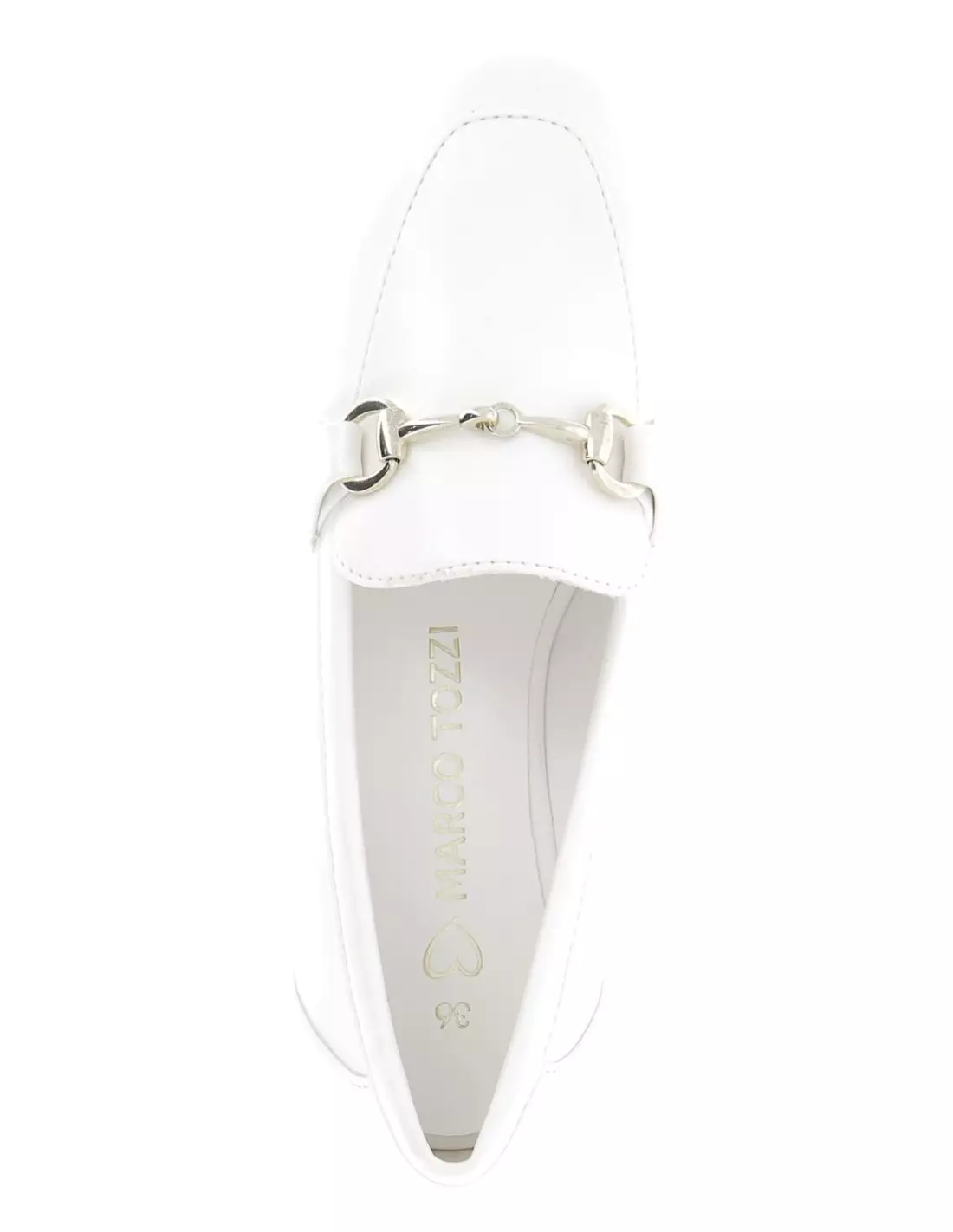 MARCO TOZZI 24213 - Mocassins & bateaux WHITE/GOLD