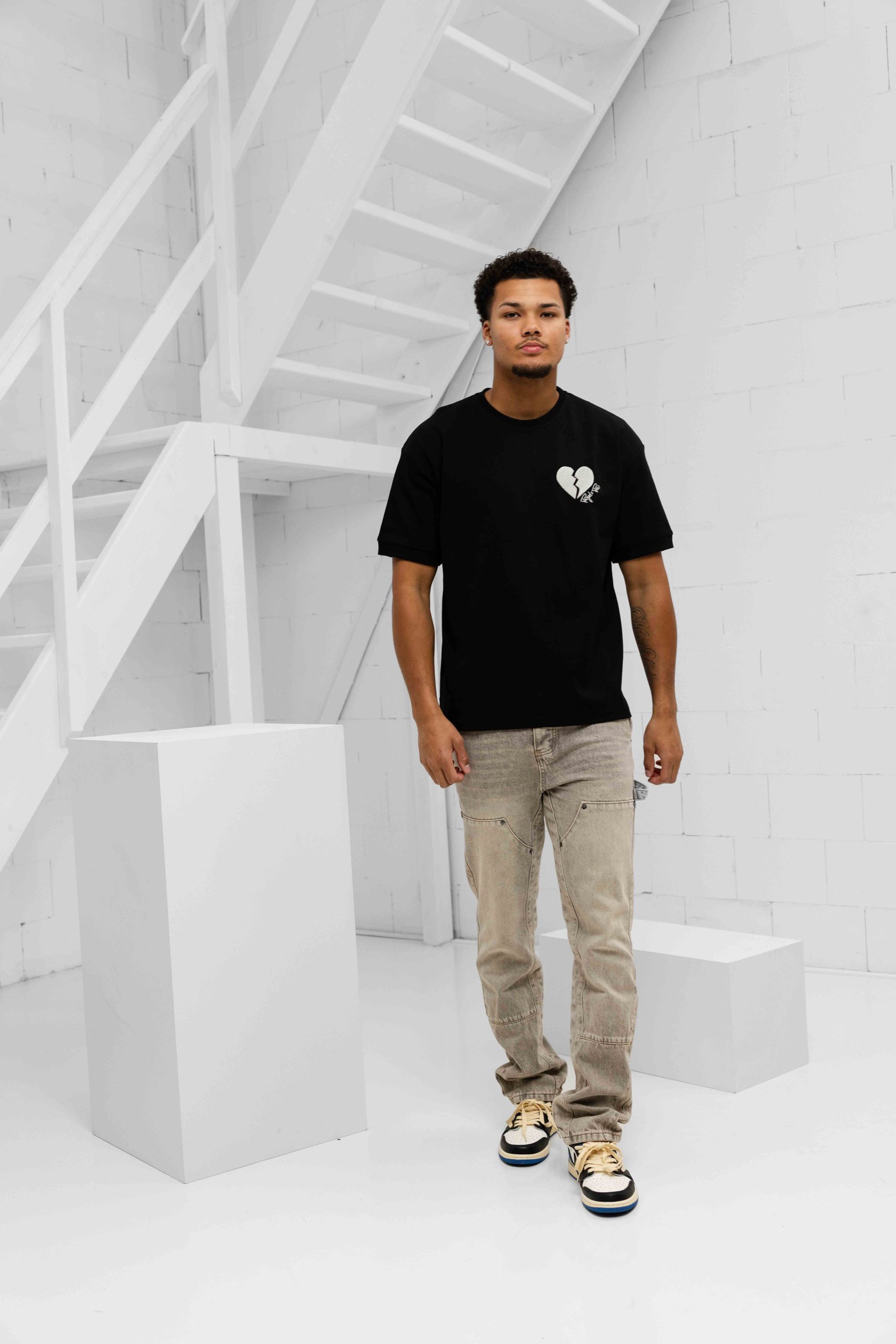 Project X Paris Cœur Brisé T-Shirt Heren Zwart