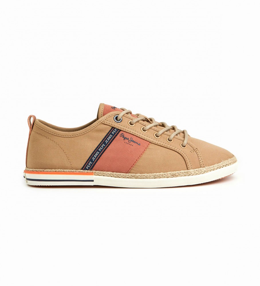 Tênis Pepe Jeans Blucher de lona marrom