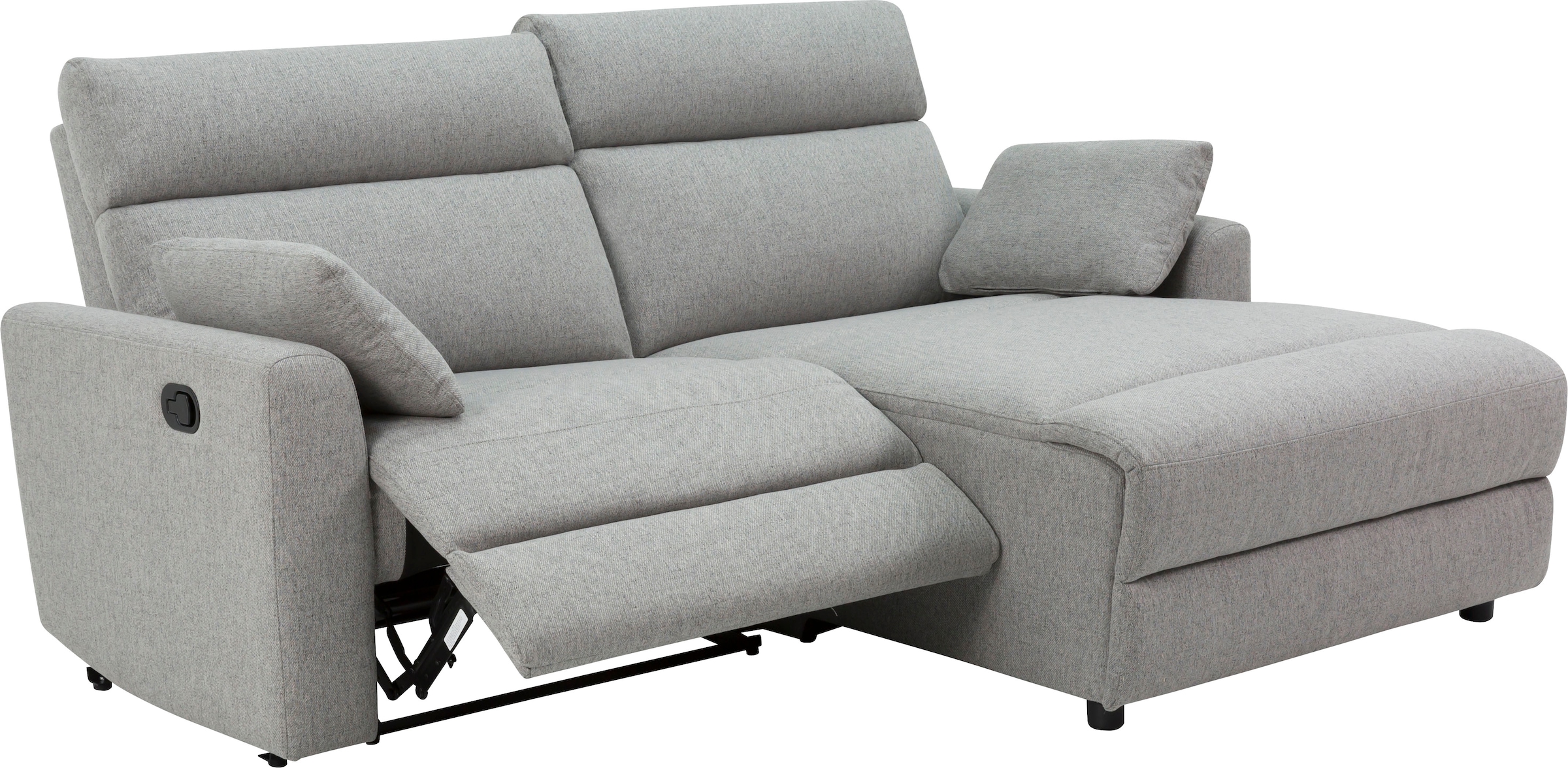 GOODproduct Ecksofa »JENNA, L-Form,  209cm, manuelle u. elektrische Funktion, mit USB A/C,« Liegefunktion 105°-150°, Federkern, Struktur fein