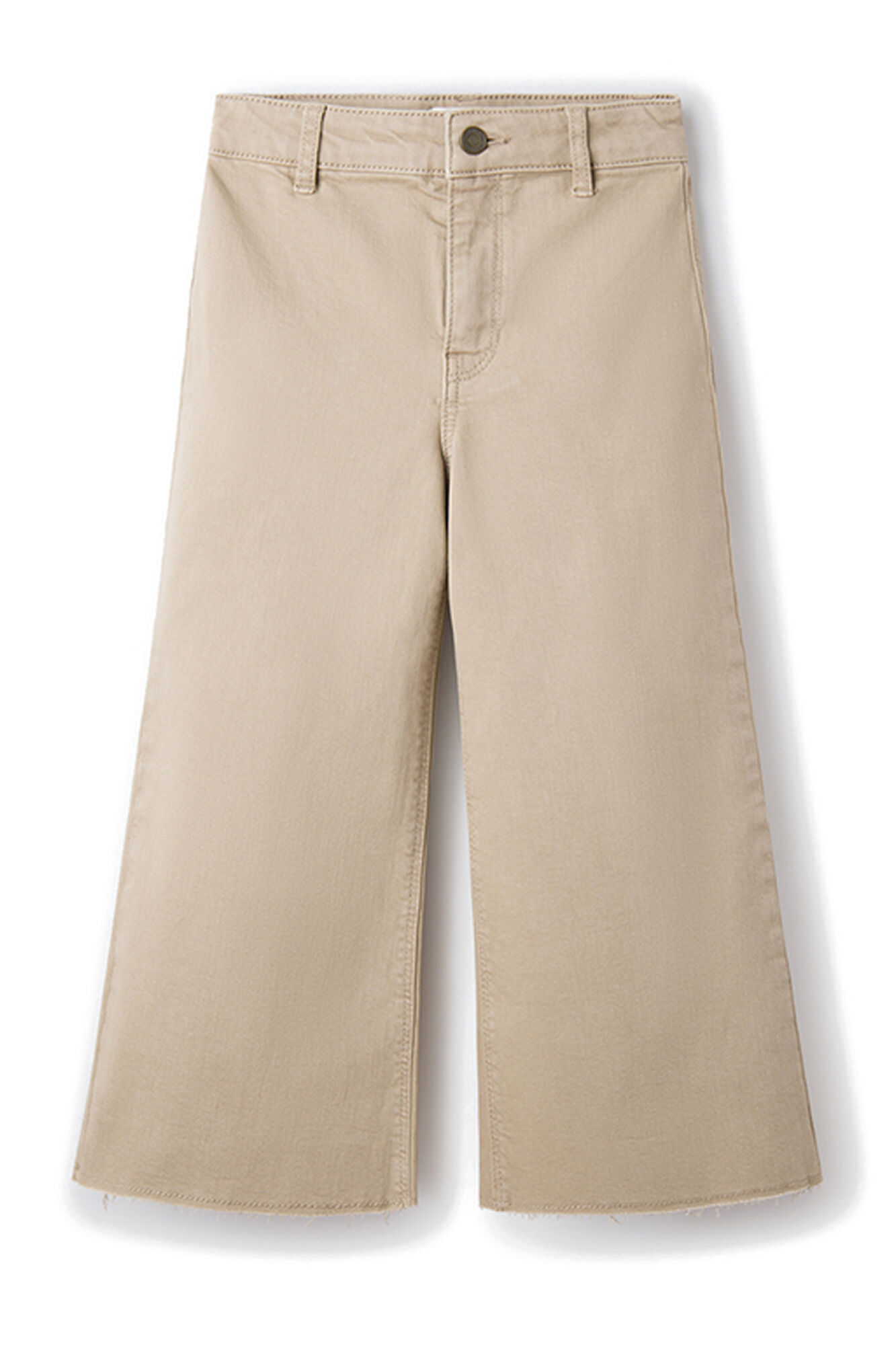Calças culote femininas com 5 bolsos