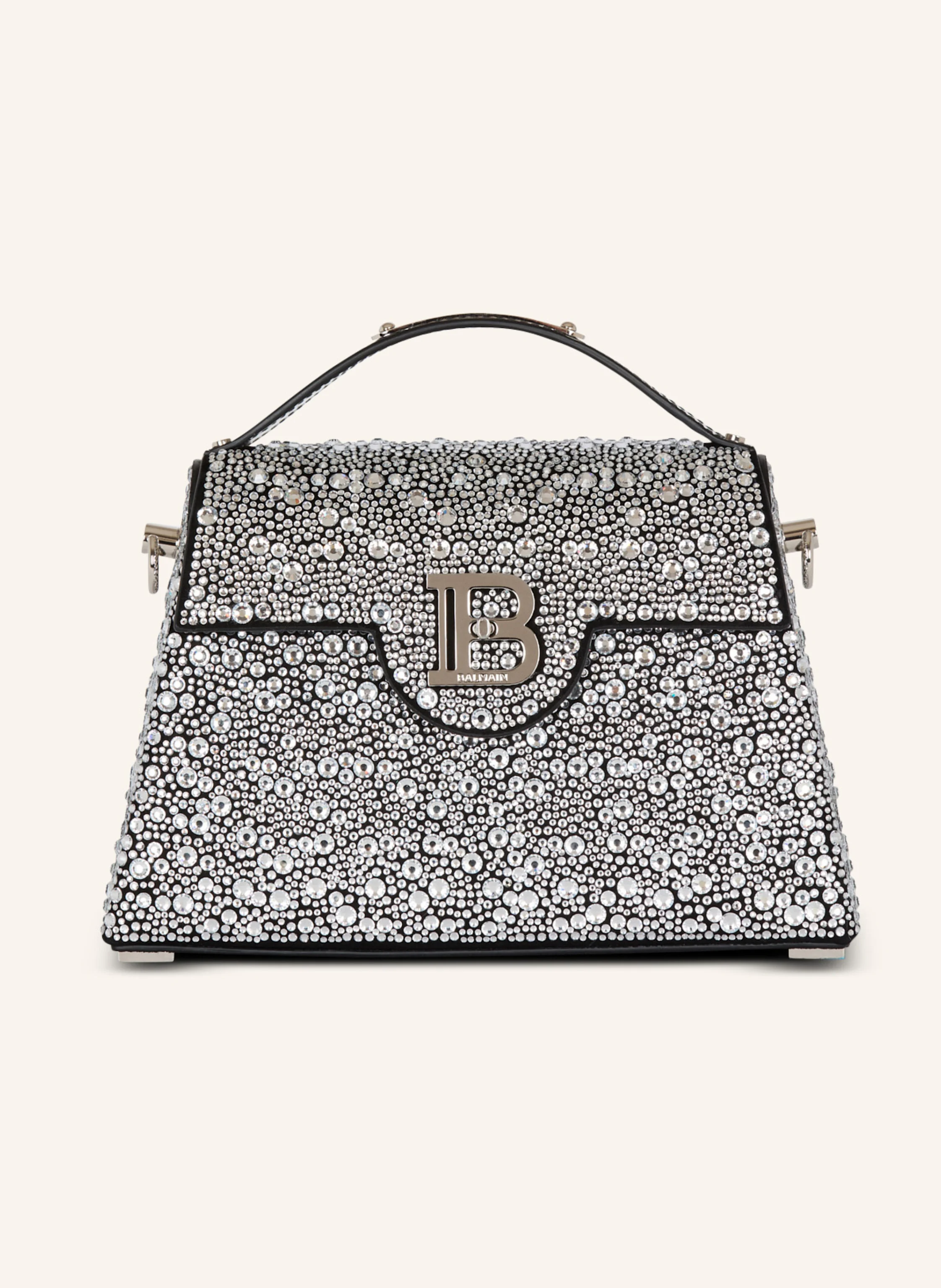 BALMAIN Tasche B-Buzz Dynasty aus Wildleder und Strass