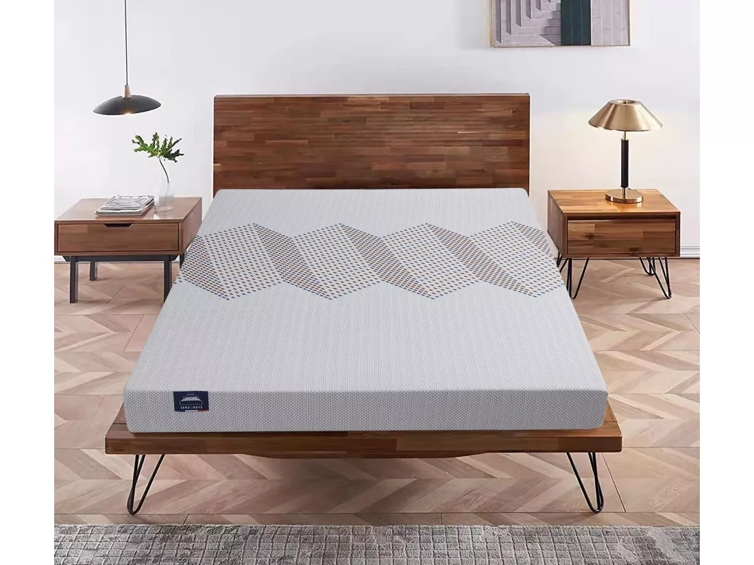 Matelas Capella 160x200cm - Mousse Haute Densité-Épaisseur 15cm-Soutien Tonique Parfait & Moelleux-Label sanitized(Anti bactérien/acarien)