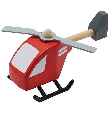 PlanToys Tr?leget?j - Helikopter - R?d