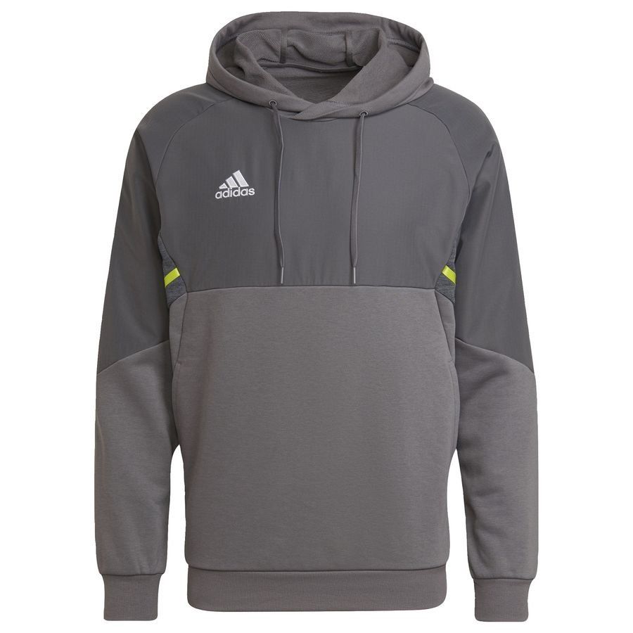 adidas Sweat à Capuche Condivo 22 - Gris/Blanc