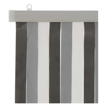 Livn deurgordijn Stripes grijs/wit 100x230 cm