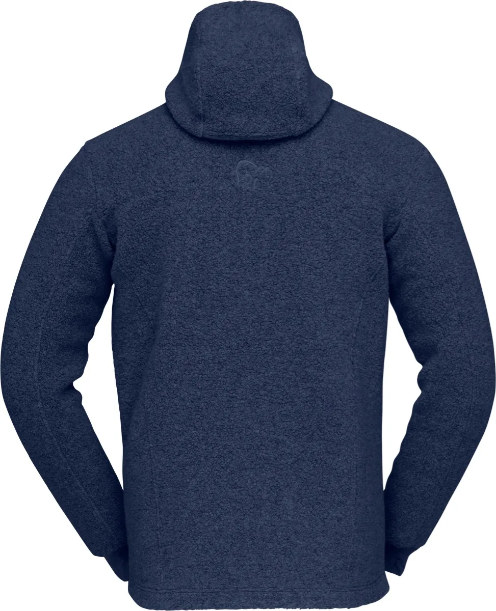 Norrøna Men's Femund Warmwool Hood Indigo Night Blue
