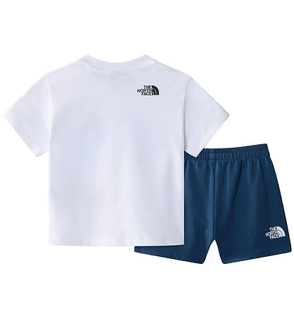 The North Face Shortss?t - T-shirt/Shorts - Hvid/Shady Blue