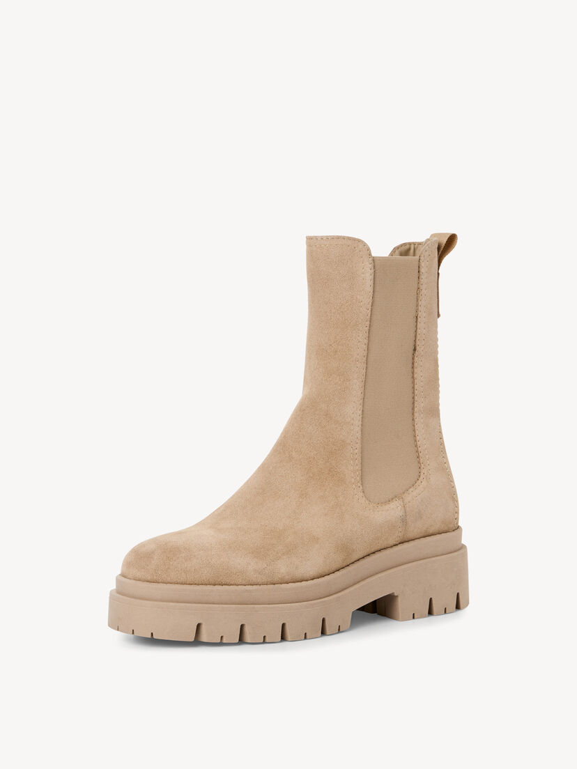 Leren Chelseaboot - beige
