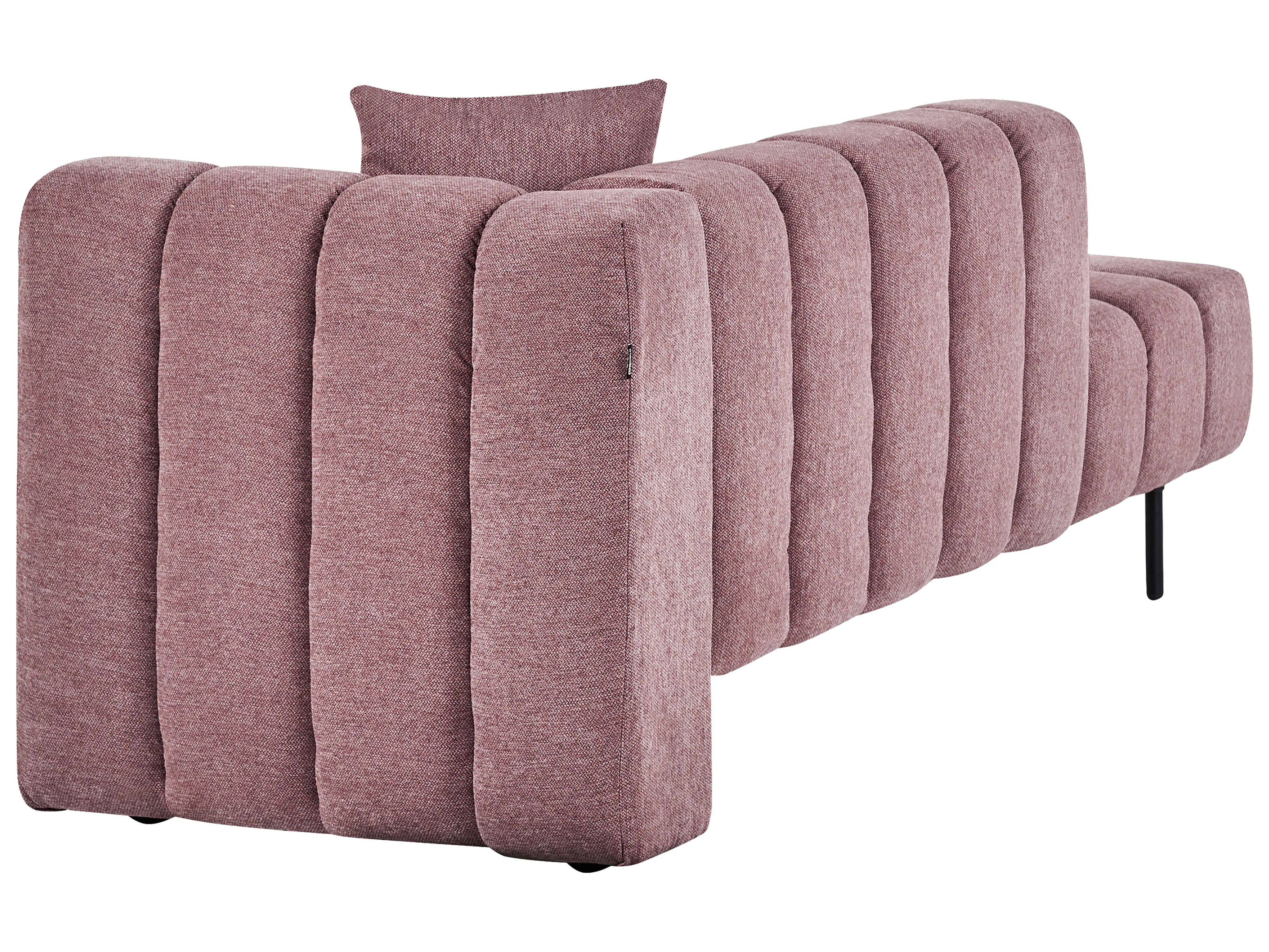 Rechtszijdige chaise longue LANNILS Stof Roze