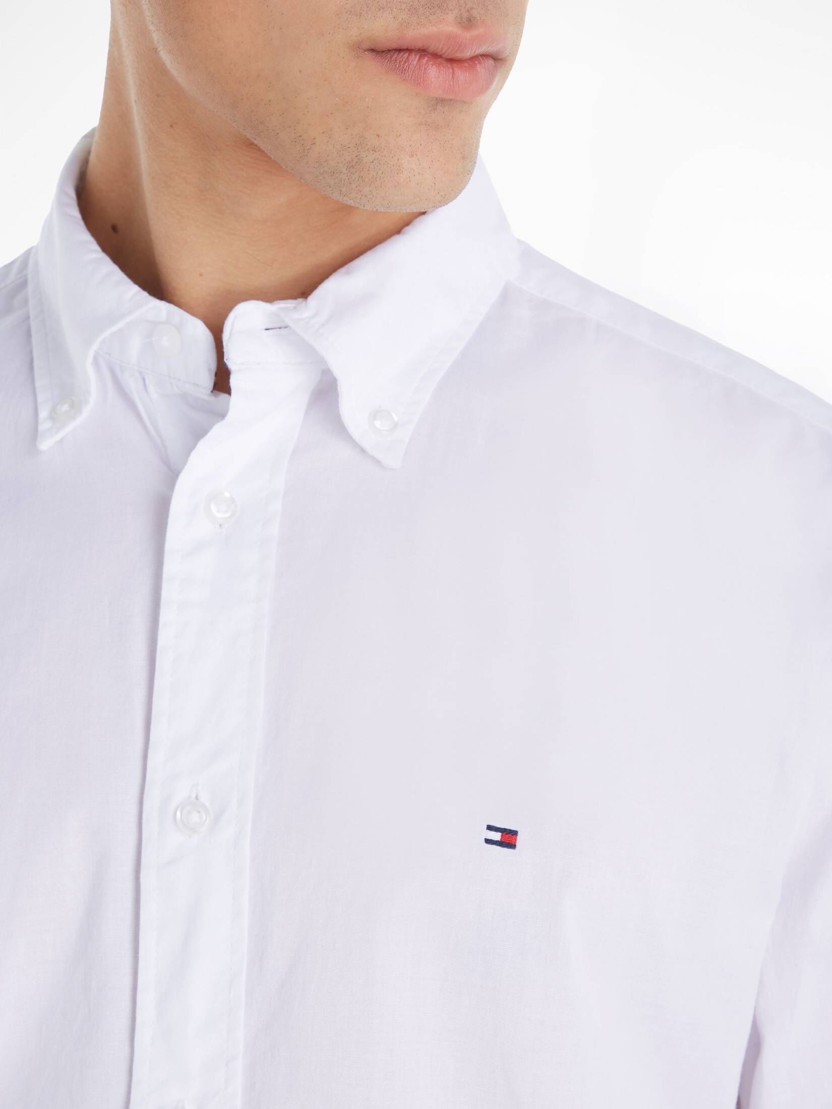 Tommy Hilfiger| Herren Hemd CORE FLEX POPLIN RF SHIRT Regular Fit Langarm