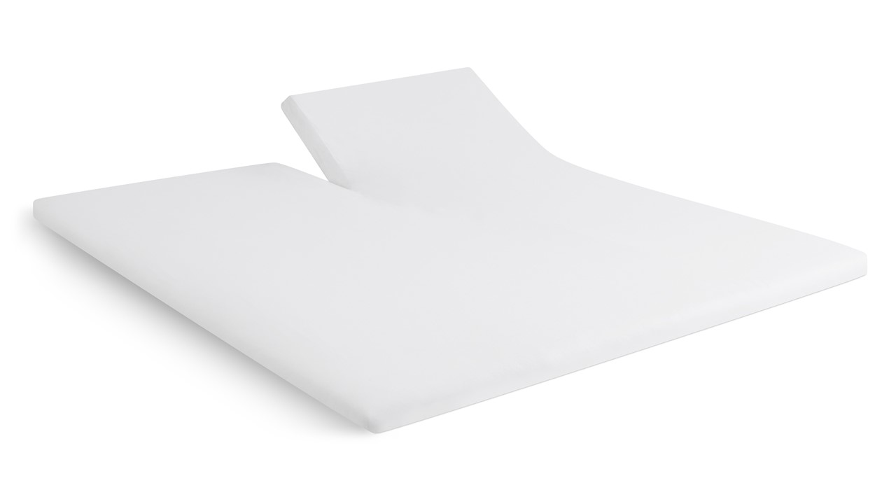 Hoeslaken Beter Bed Select Jersey splittopper wit