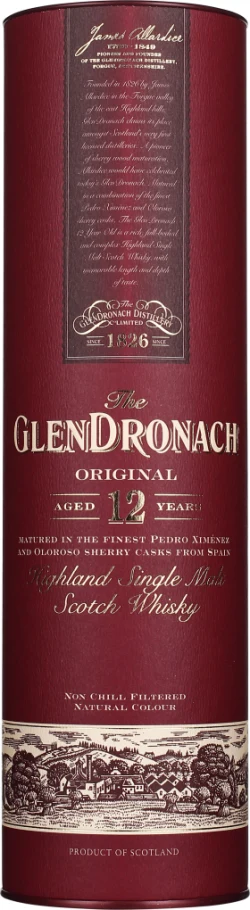 GLENDRONACH 12 YEARS ORIGINAL NON CHILL FILTERED 70CL