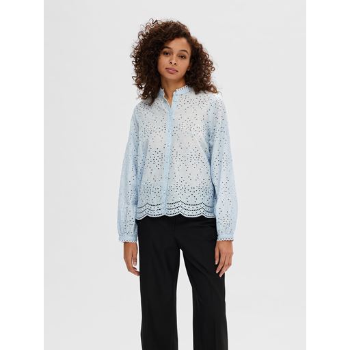 Selected Femme Tatiana Skjorte, Cashmere Blue, 42