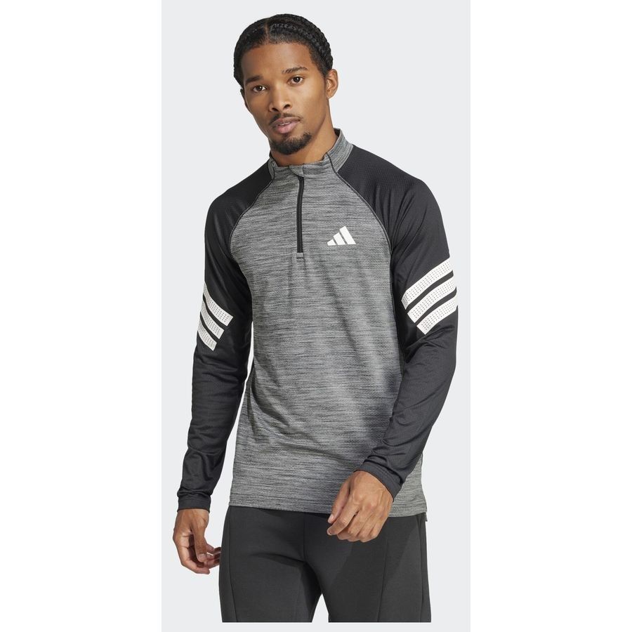 Adidas T-shirt zip 1/4 3 bandes Icon