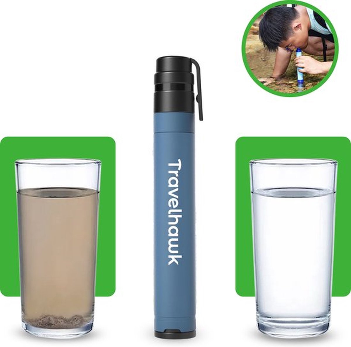 Travelhawk waterfilter - 1000 liter