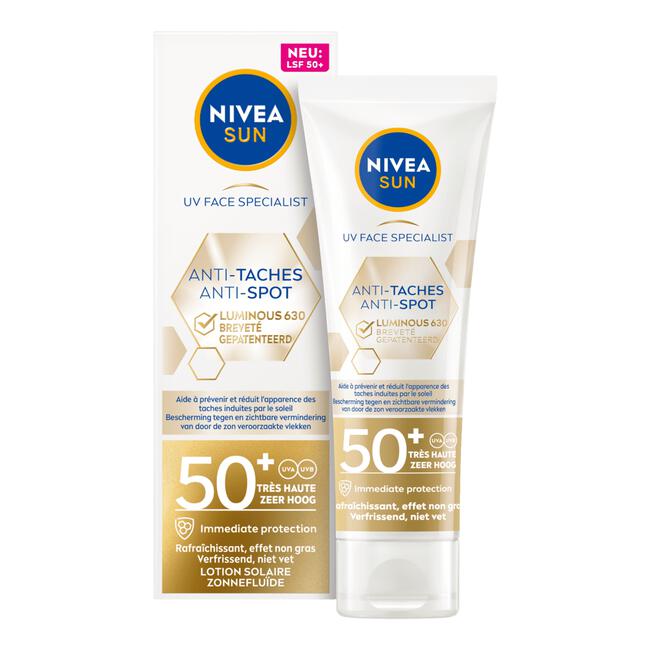 NIVEA Sun UV Face Luminous 360 Anti-Spot Fluïde SPF50+ 40ML