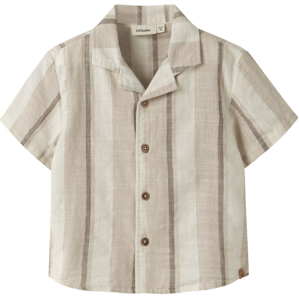 Køb Lil'Atelier Coconut Milk Nmmfibert Ss Loose Skjorte Lil