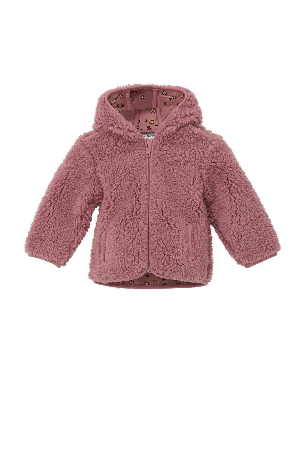 s.Oliver teddy jas herfst roze