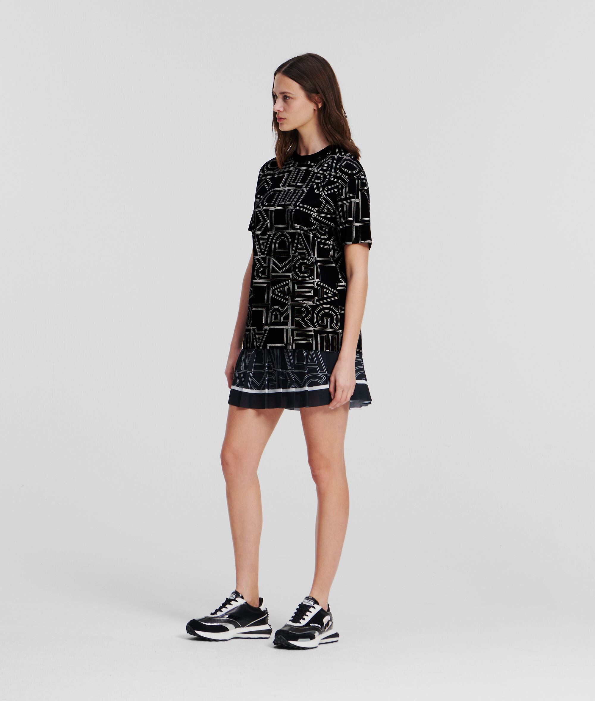 T-SHIRT AVEC LOGO KARL FAÇON ALL-OVER