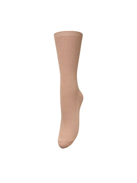 Becksöndergaard  Telma Solid strømper - Praline Brown