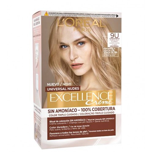 L'Oréal Excellence Creme Nude Louro Muito Claro 9U