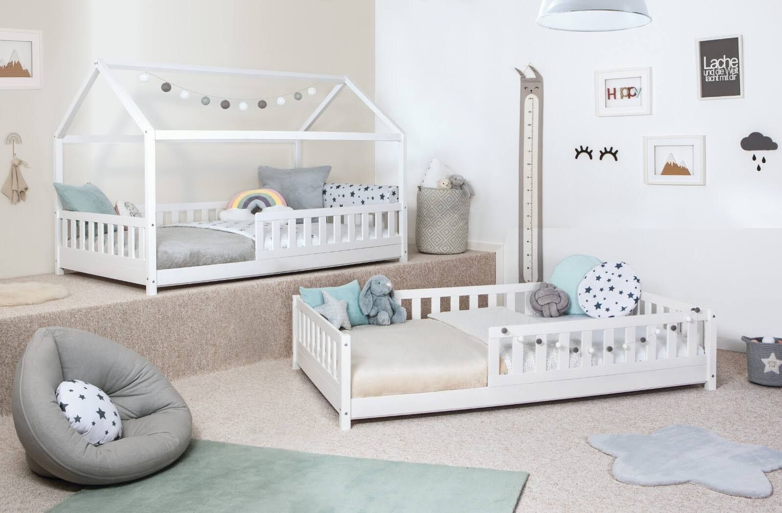 2-in-1 Hausbett Bodenbett 