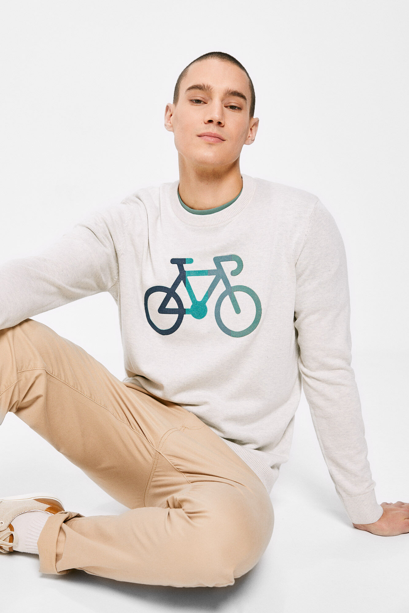Jersey bicicleta - cinza claro