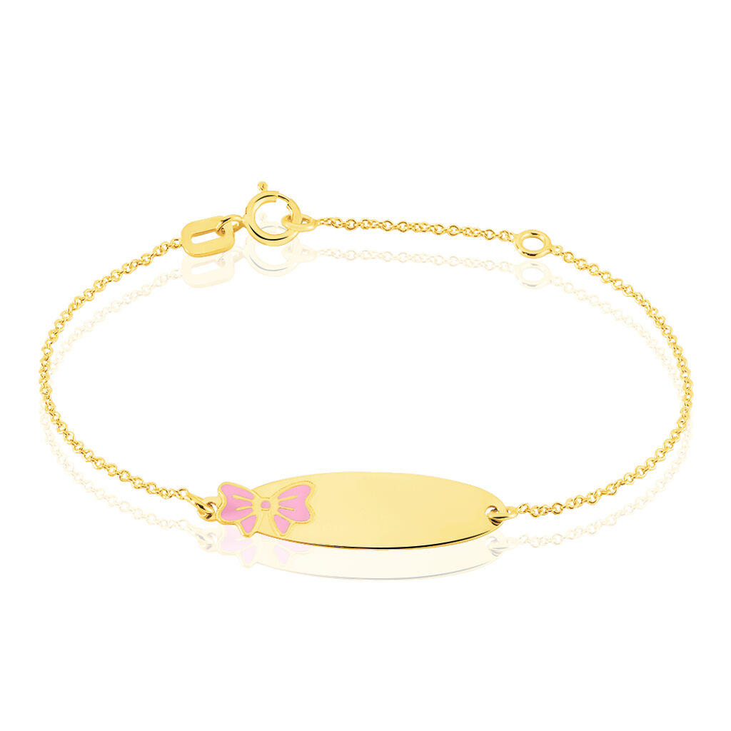 Bracelet Identité Helee Noeud Or Jaune