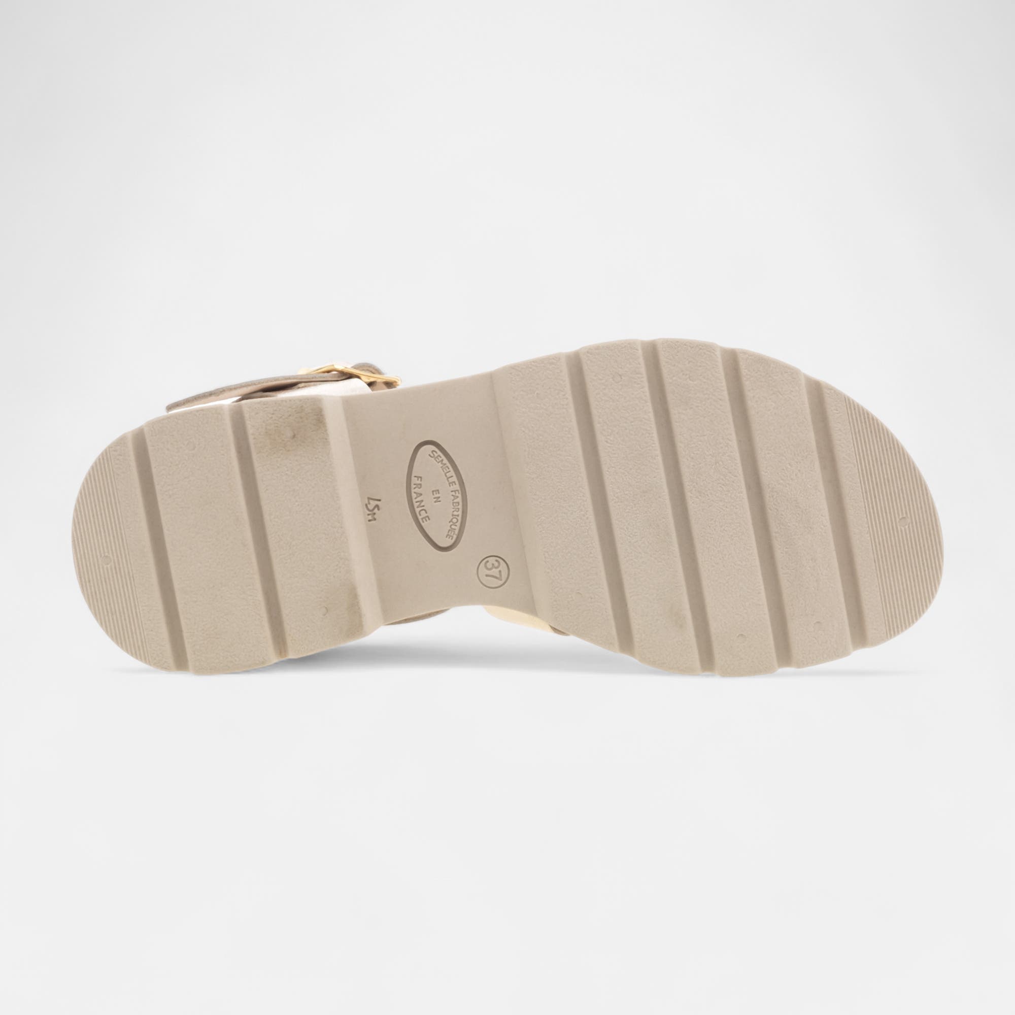Sandales Femme en cuir or