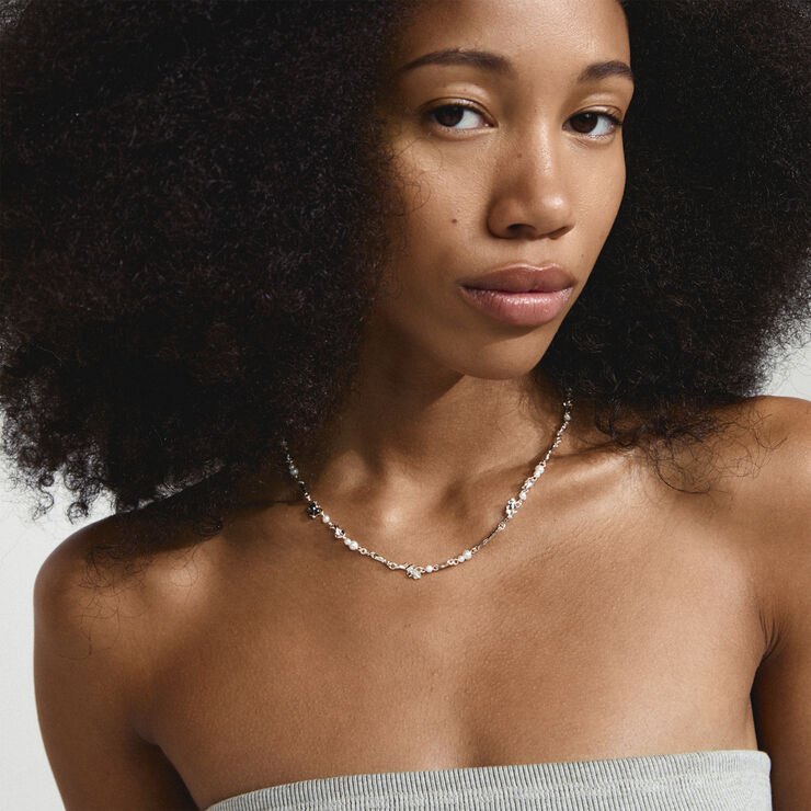 Pilgrim SLOAN pearl necklace silver-plated Sølv