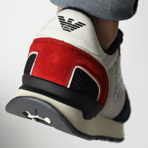 Baskets X4X289-XM499 Mid Navy Grey Red Off White
