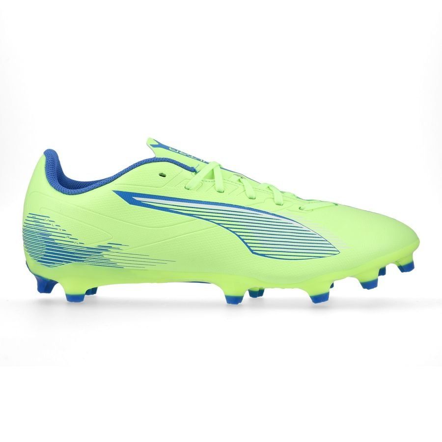 PUMA Ultra 5 Play FG/AG Lights Out - Fizzy Apple/Blanc/Bleu