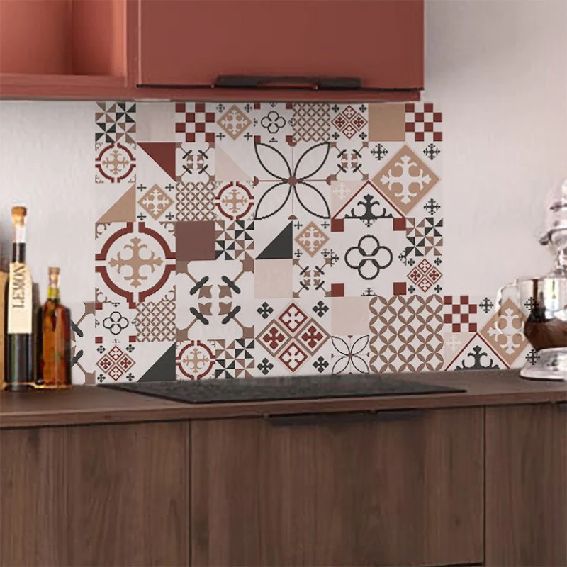 Crédence cuisine Fond de hotte ALU : L 90cm x H 70cm - CIMENT STYLE TO
