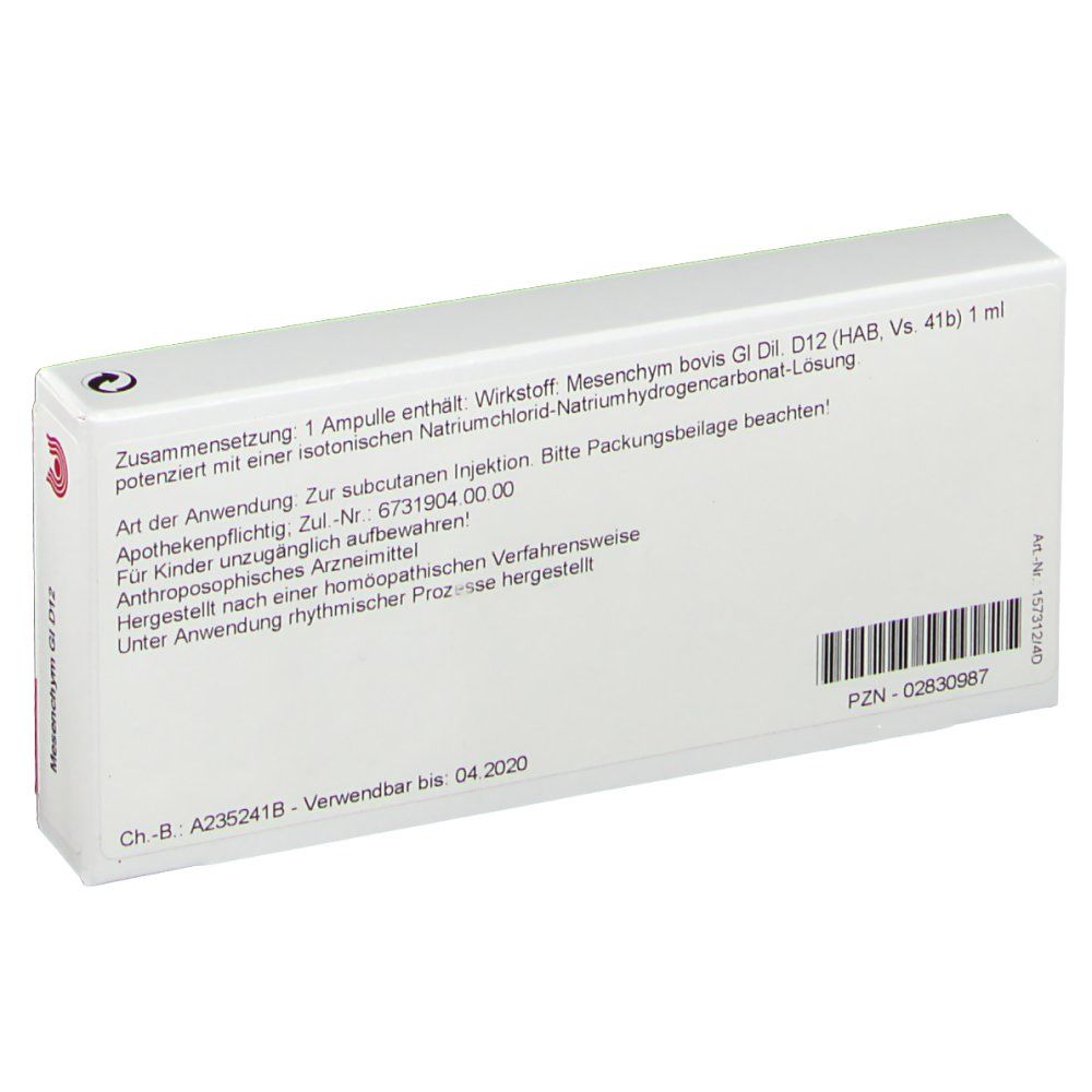 WALA® Mesenchym Gl D 12 Ampullen
