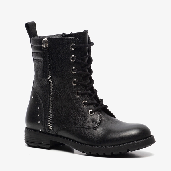 Hush Puppies leren meisjes veterboots
