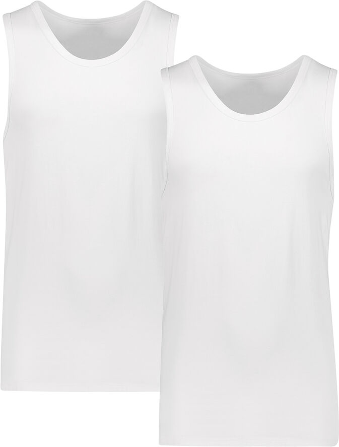 Lindbergh 2 pack bamboo tank top Hvid