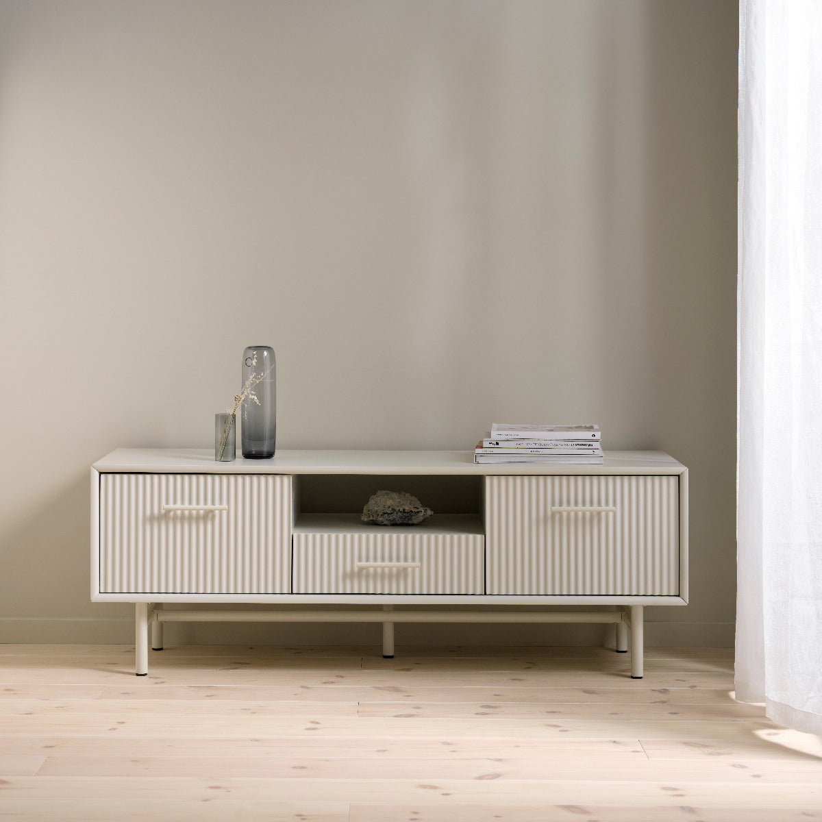 Nordic Home - Luna tv-meubel 140 cm - grijs|beige
