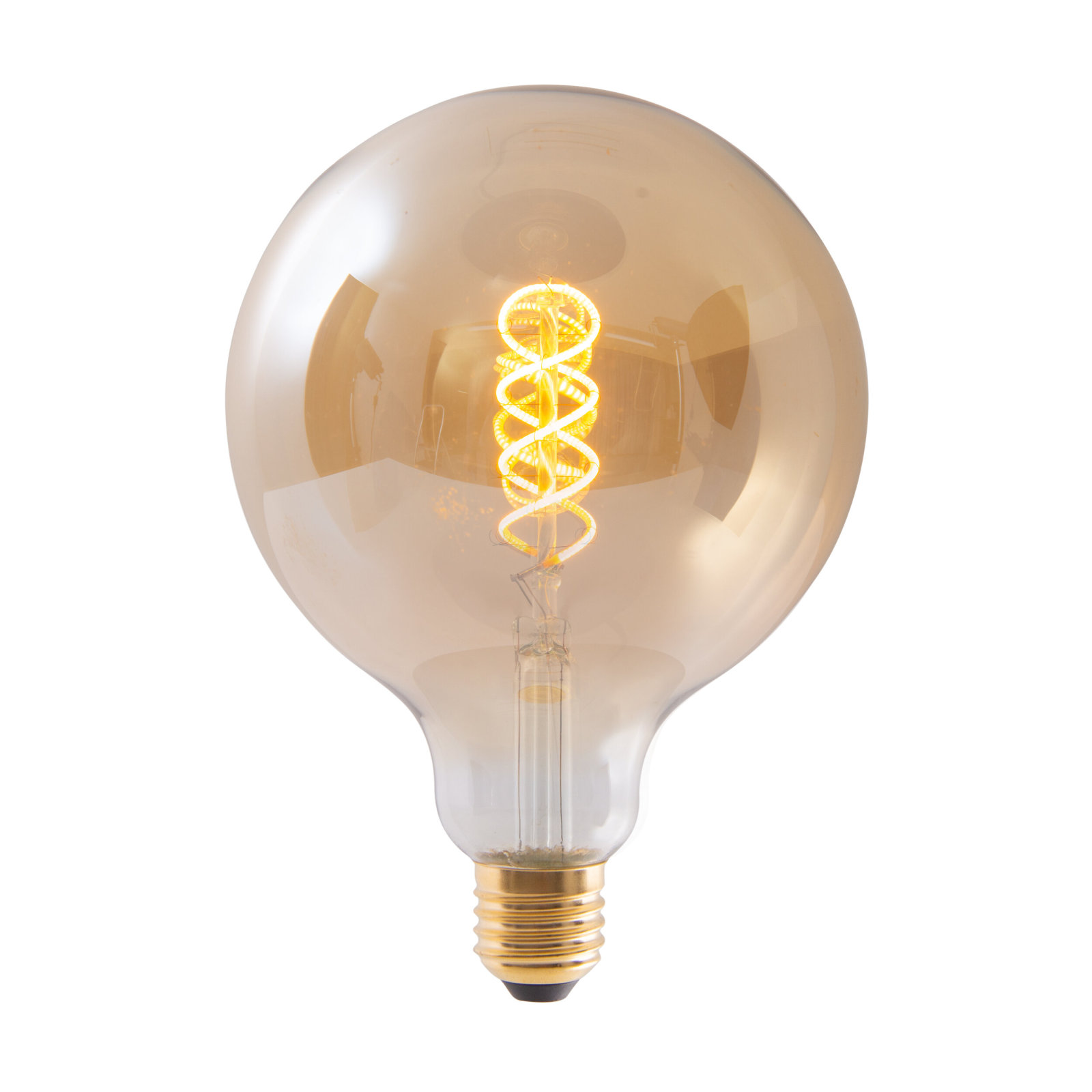 2er-Set LED-Leuchtmittel - amber - 5 Watt - E27 - warmweiß