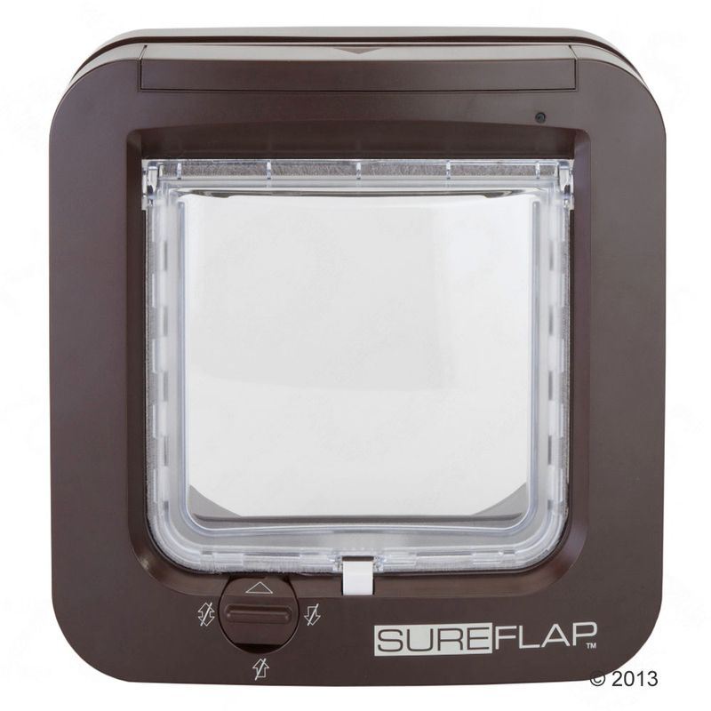 Chatière SureFlap, lecteur de puces électroniques, marron à prix discount sur bitiba.fr