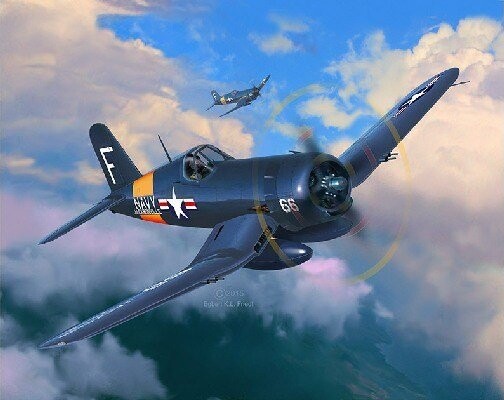 Revell - F4U-4 Corsair Modelfly - 1:72 - Level 3 - 03955