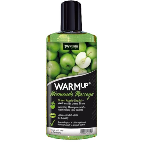 Joydivision Warmup - Green Apple Massasjeolje - 150 Ml