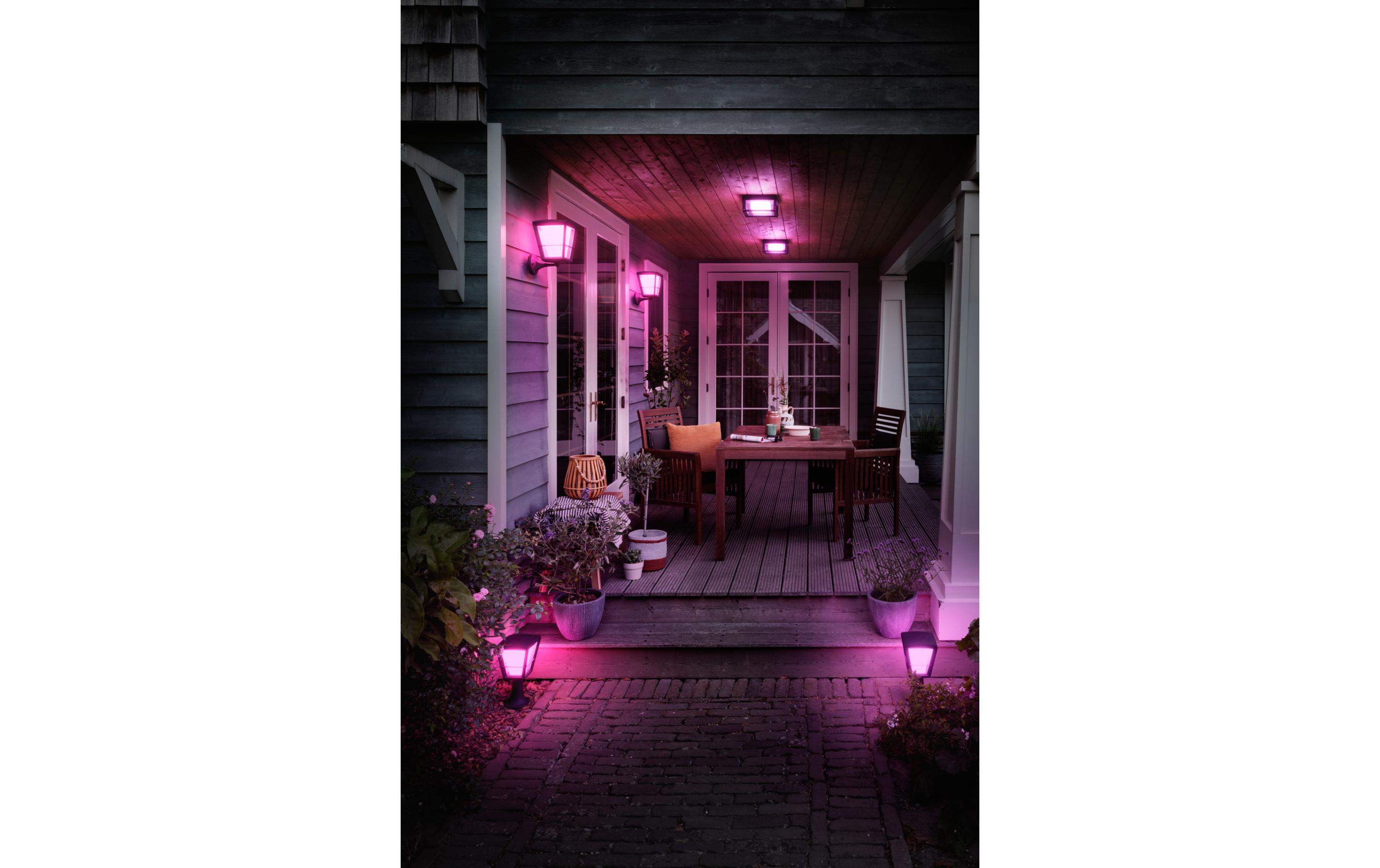 Impress 17438/30/P7<br>Hue Outdoor Wandleuchte Impress mit 16 Mio. Farben