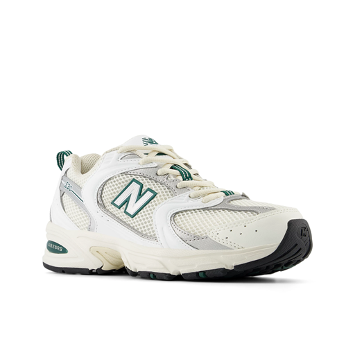 New Balance 530 Sneakers, Sea Salt/White/Marsh Green, 44