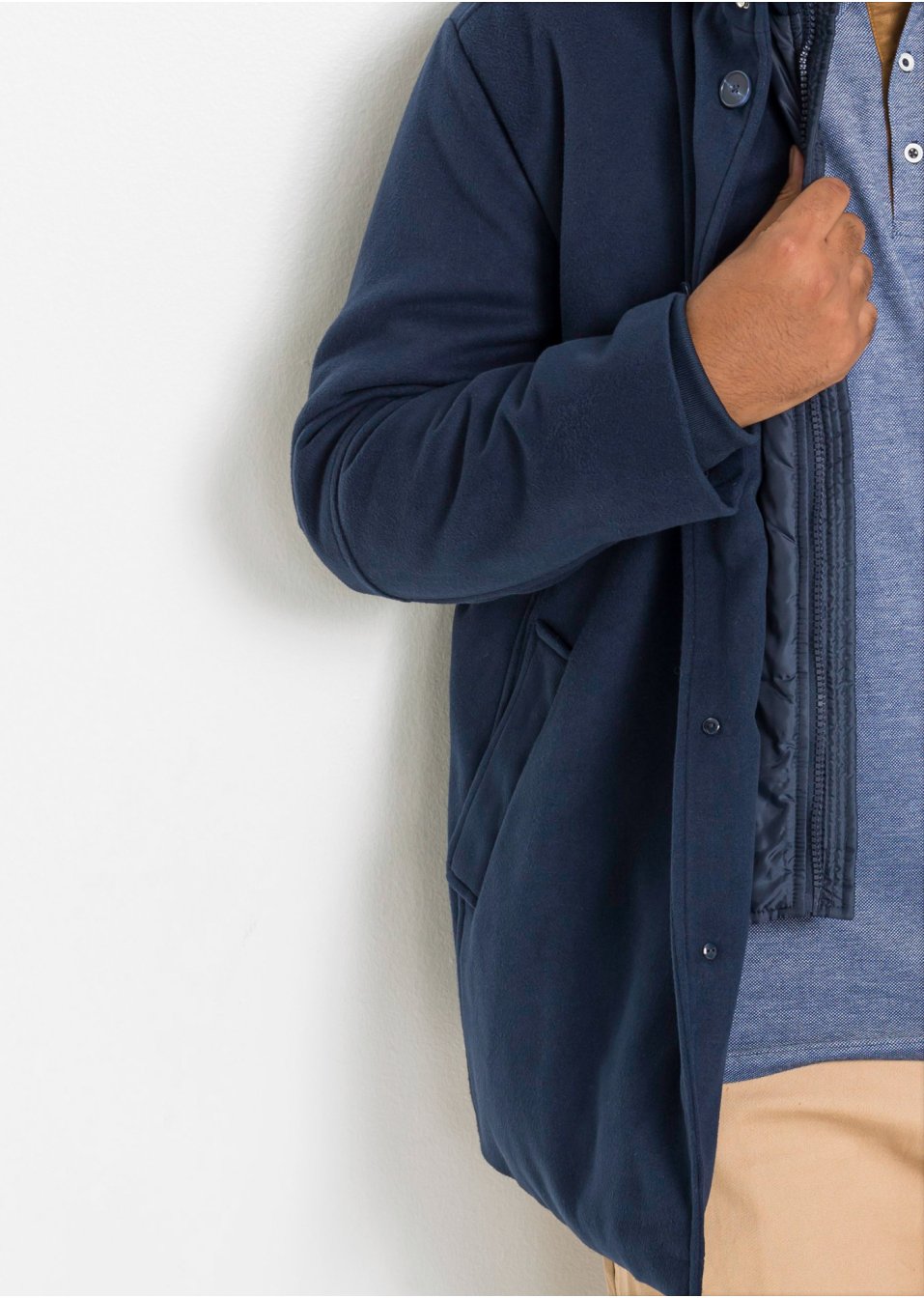 Veste outdoor en imitation laine