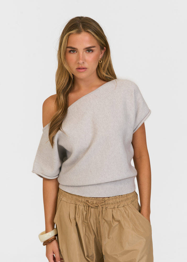 Chloe top lichtgrijs